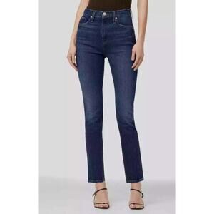 Hudson NWT Harlow Ultra High Rise Cigarette Ankle Jeans Meadow Medium Wash Sz 32